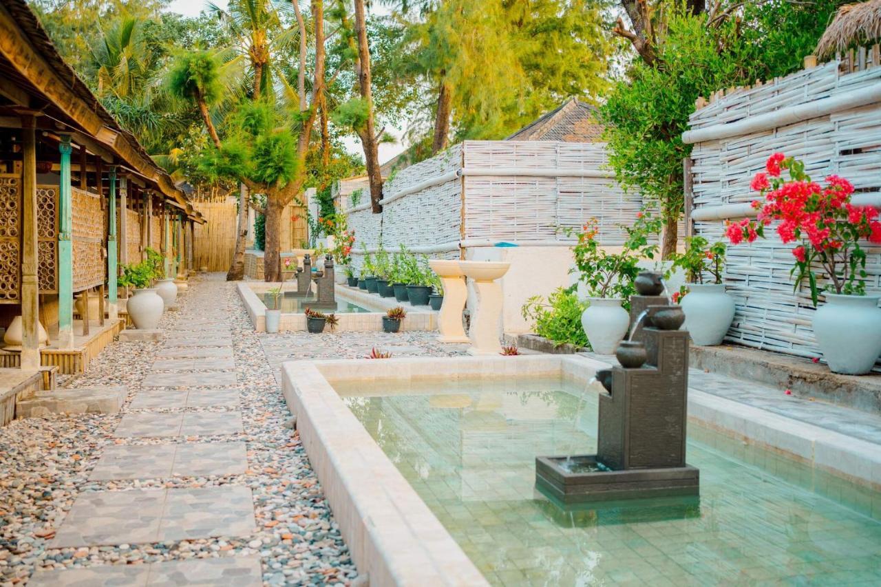 Bungalow Cafe Gili Beachfront Gili Meno Exterior foto