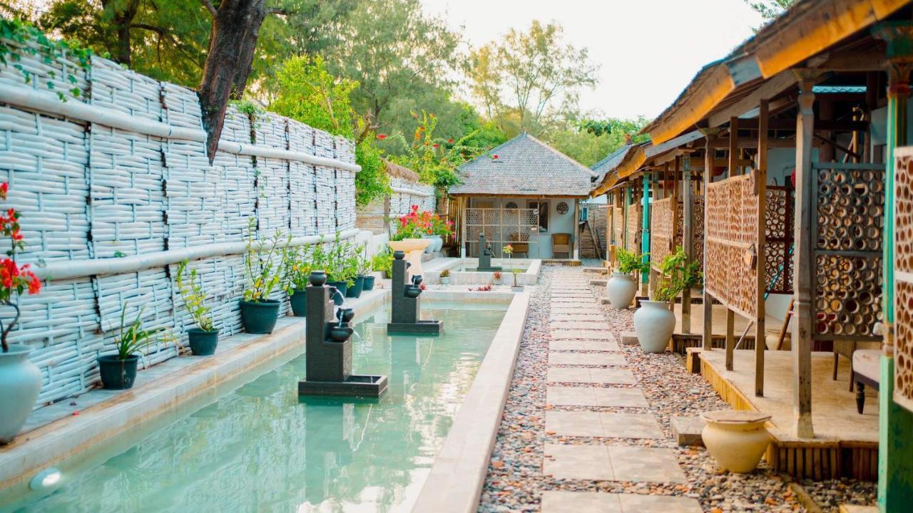 Bungalow Cafe Gili Beachfront Gili Meno Exterior foto
