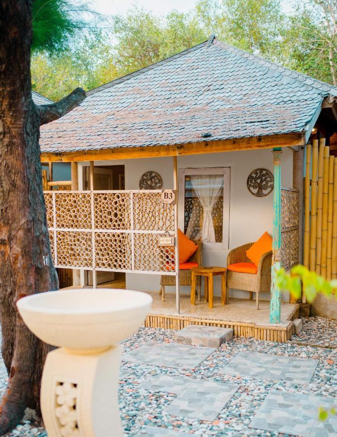 Bungalow Cafe Gili Beachfront Gili Meno Exterior foto