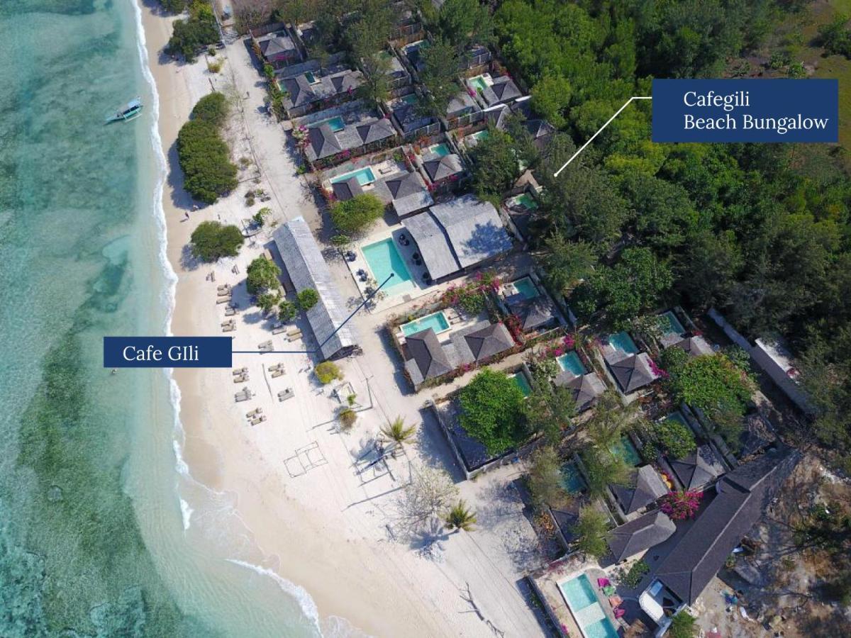 Bungalow Cafe Gili Beachfront Gili Meno Exterior foto